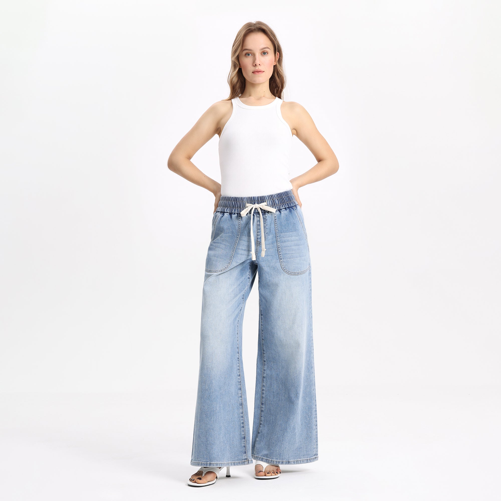 Vintage High Rise Wide Leg Jeans