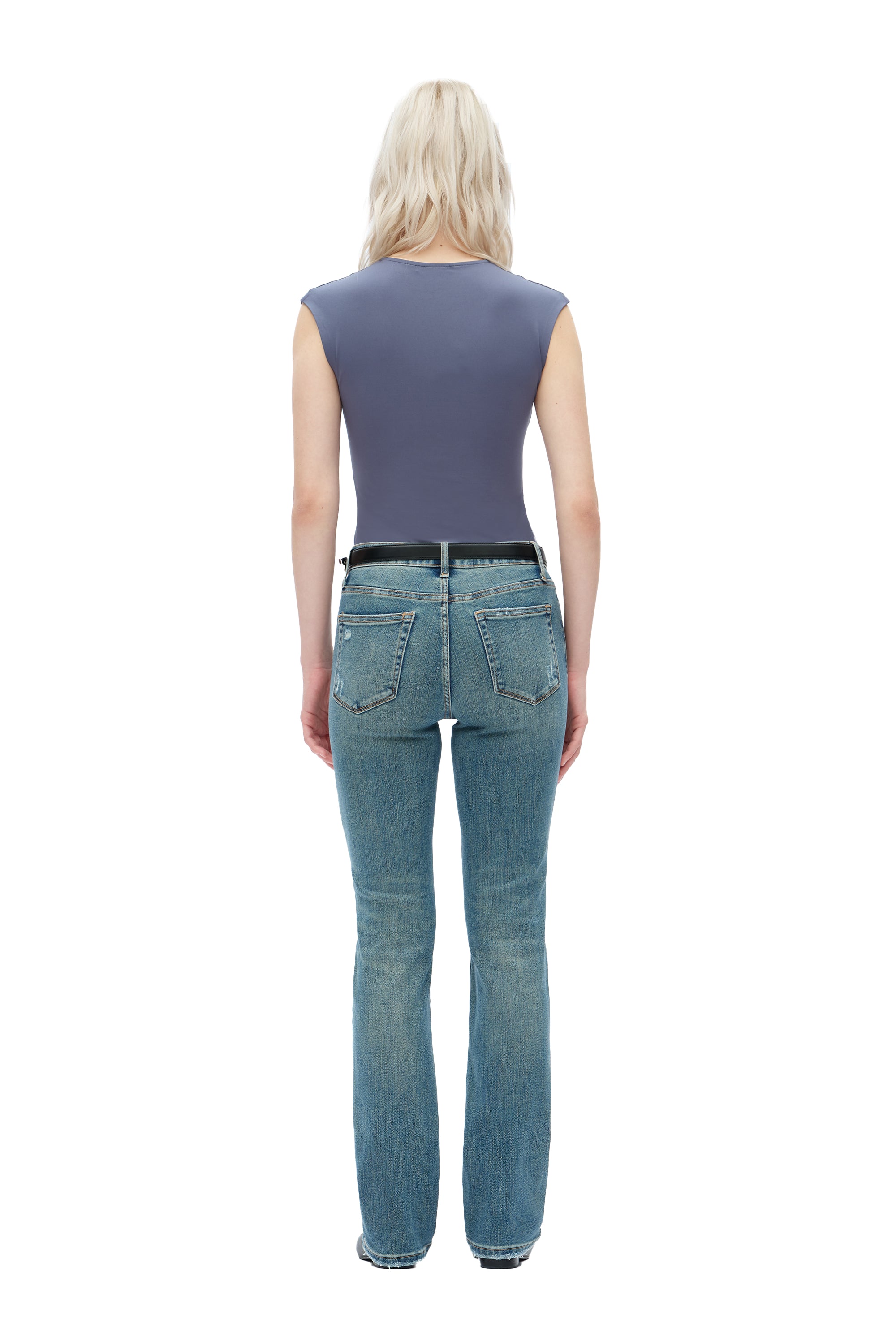 Heritage Mid Rise Straight Jeans