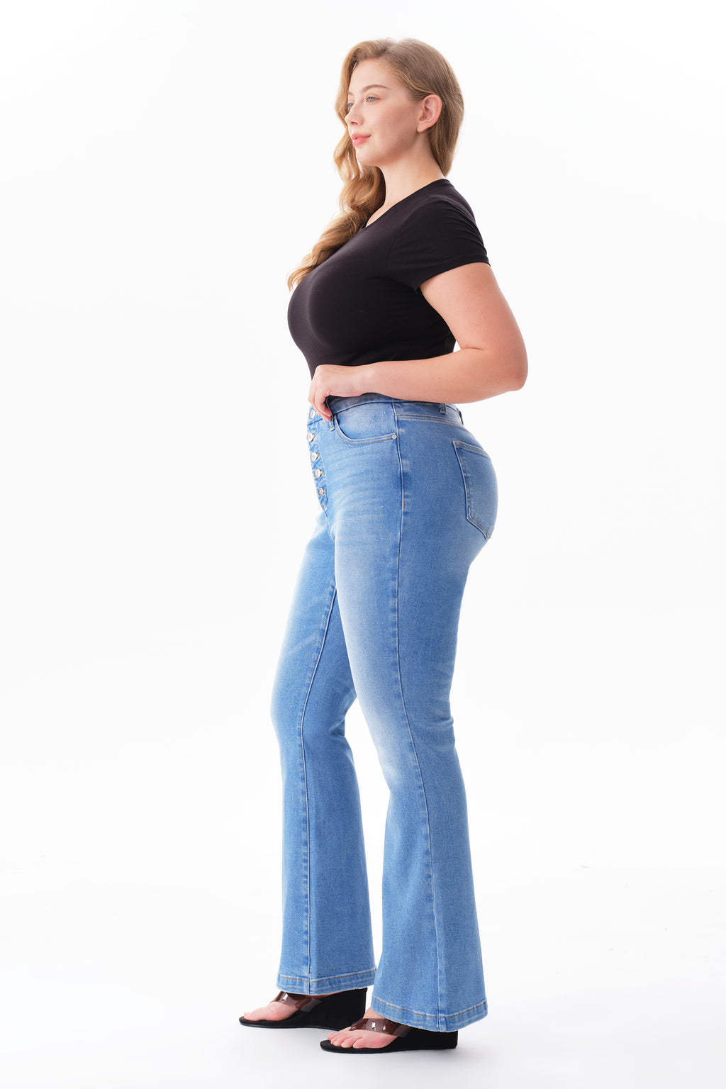 ONESO Chic High Rise Bootcut Jeans