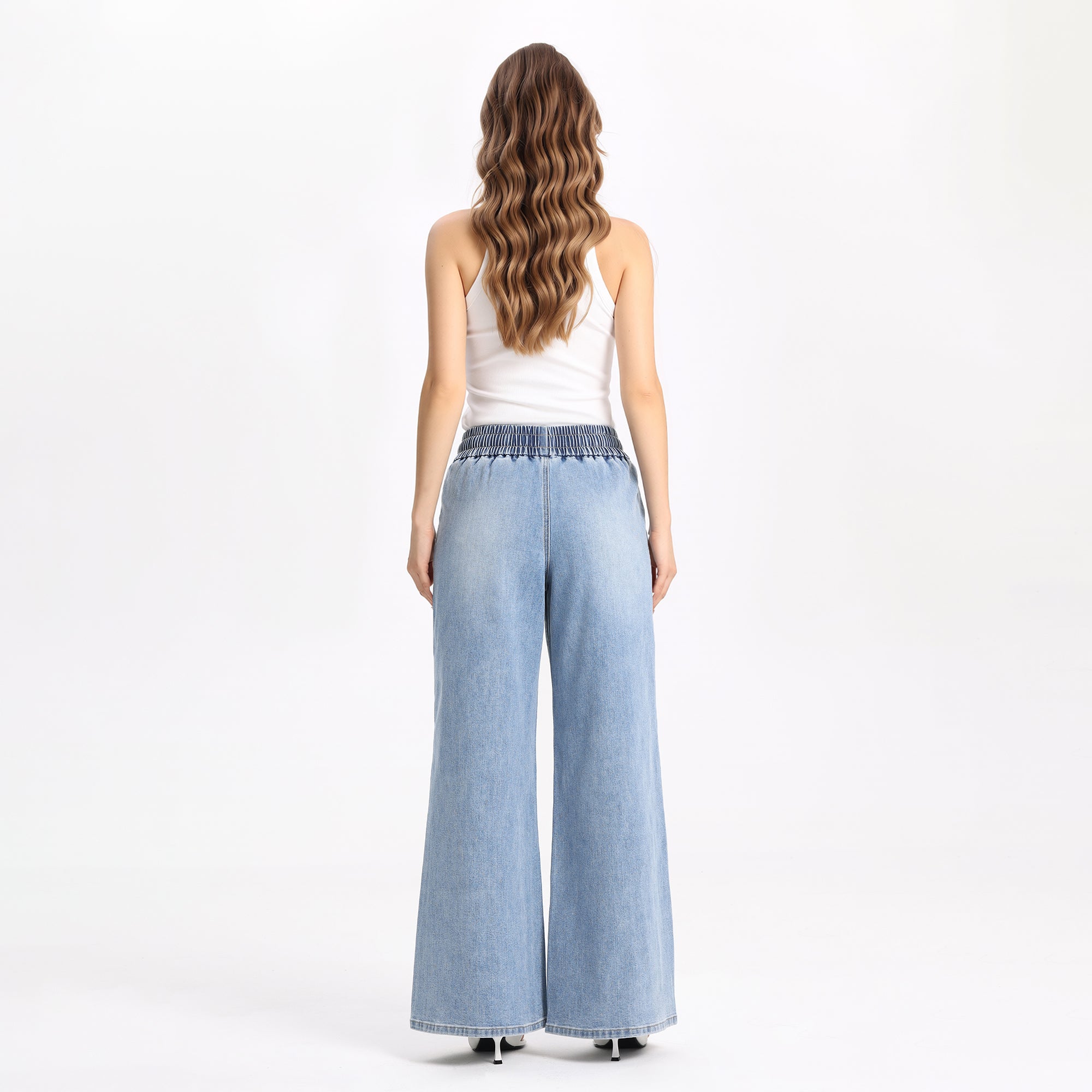 Vintage High Rise Wide Leg Jeans