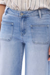 Chic Mid Rise Wide Leg Jeans