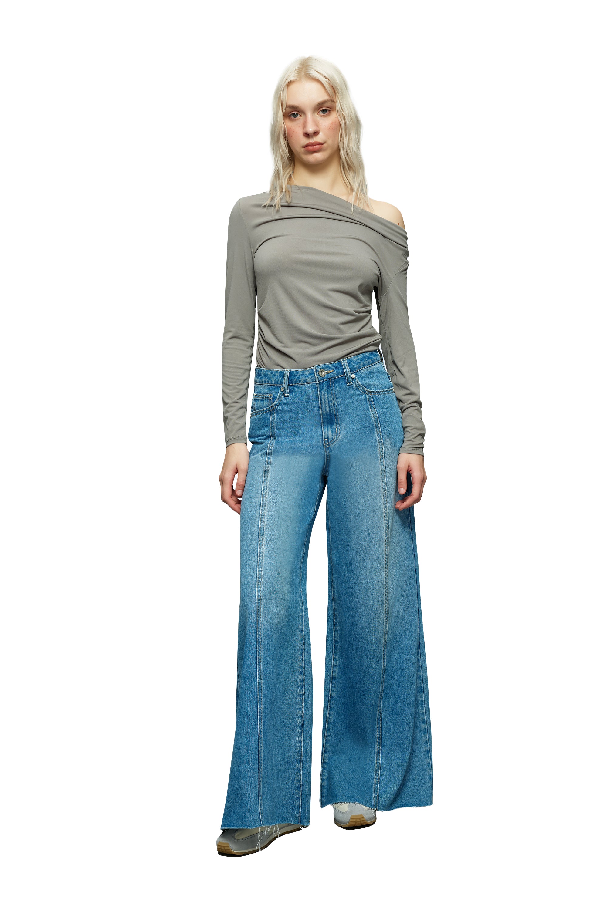 Modern High Rise Wide Leg Jeans