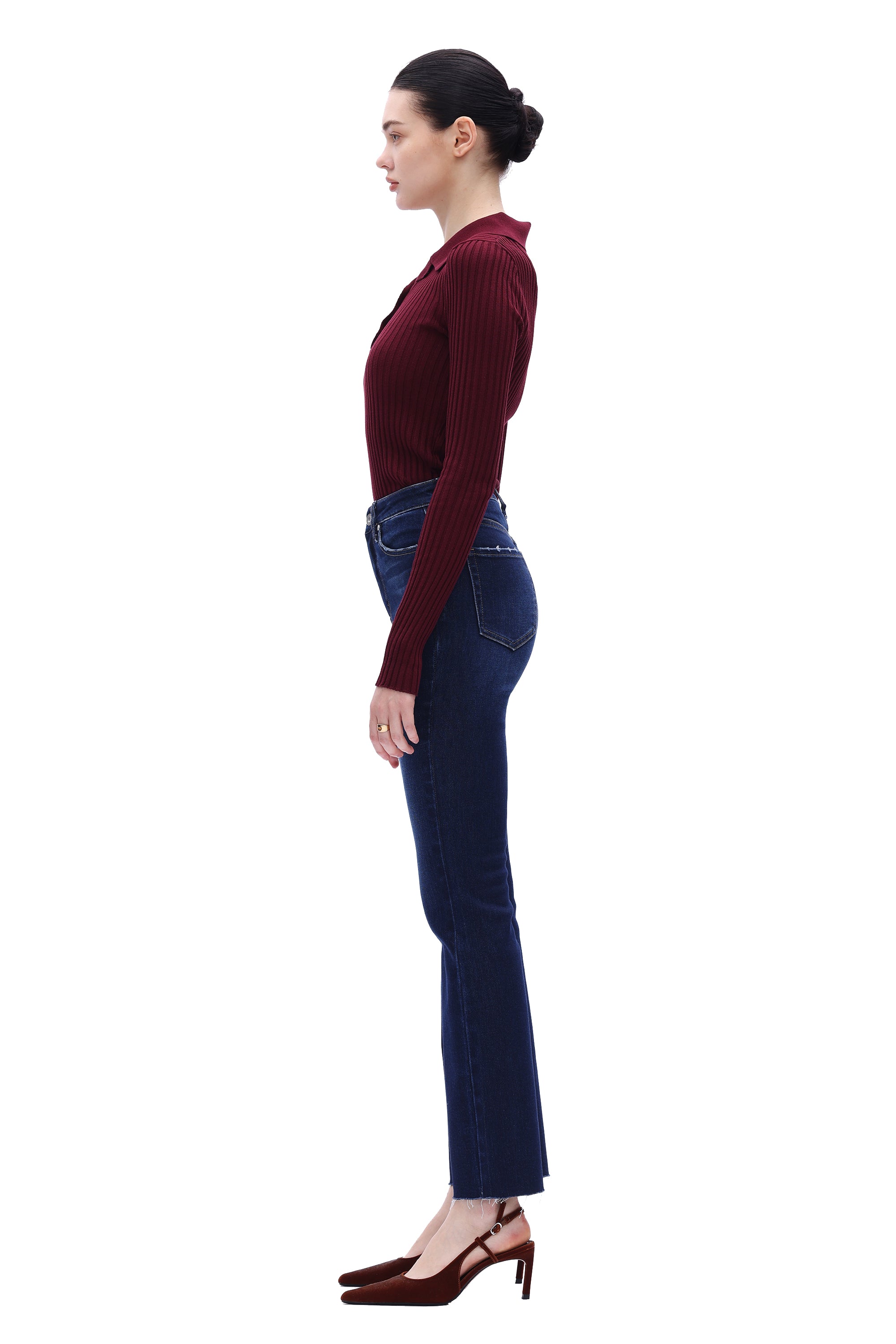 Sleek Americana High Rise Bootcut Jeans