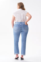 ONESO Effortless Mid Rise Straight Jeans