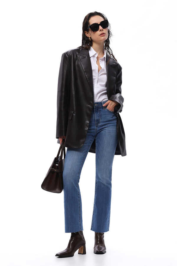 Tailored Mid Rise Bootcut Jeans