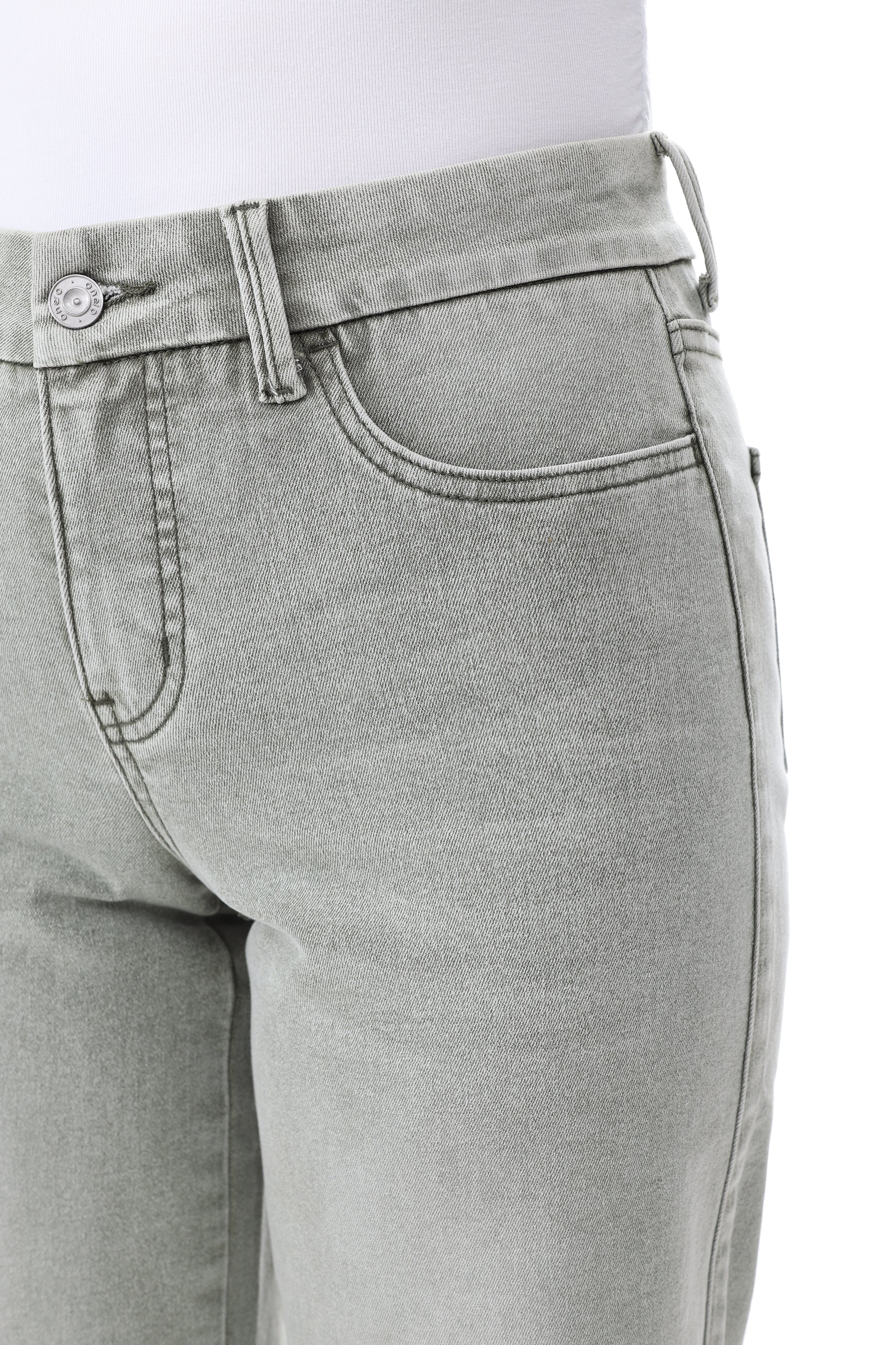 ONESO Effortless Mid Rise Wide Leg Jeans