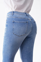 ONESO Effortless Mid Rise Straight Jeans