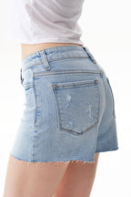 ONESO Casual Mid Rise Shorts Jeans