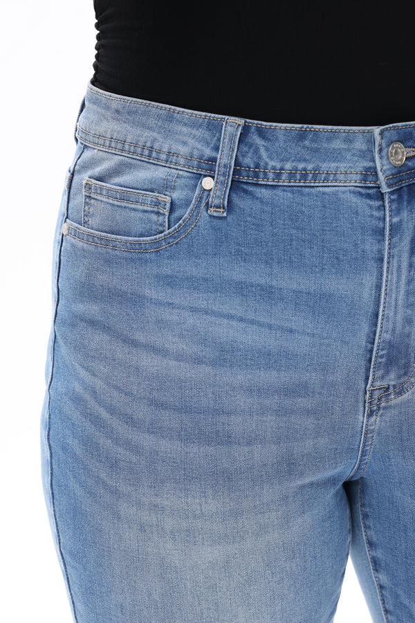 Tailored Mid Rise Bootcut Jeans