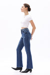 HIGH RISE SLIM FLARE DENIM JEANS OSF1139
