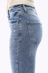 HIGH RISE STRAIGHT LEG DENIM JEANS OST5027
