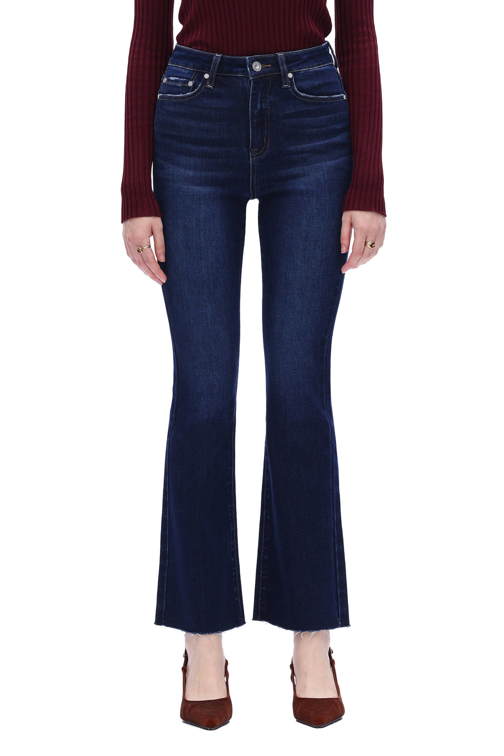 Sleek Americana High Rise Bootcut Jeans