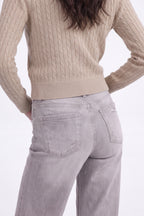 ONESO Comfortable High Rise Wide Leg Jeans