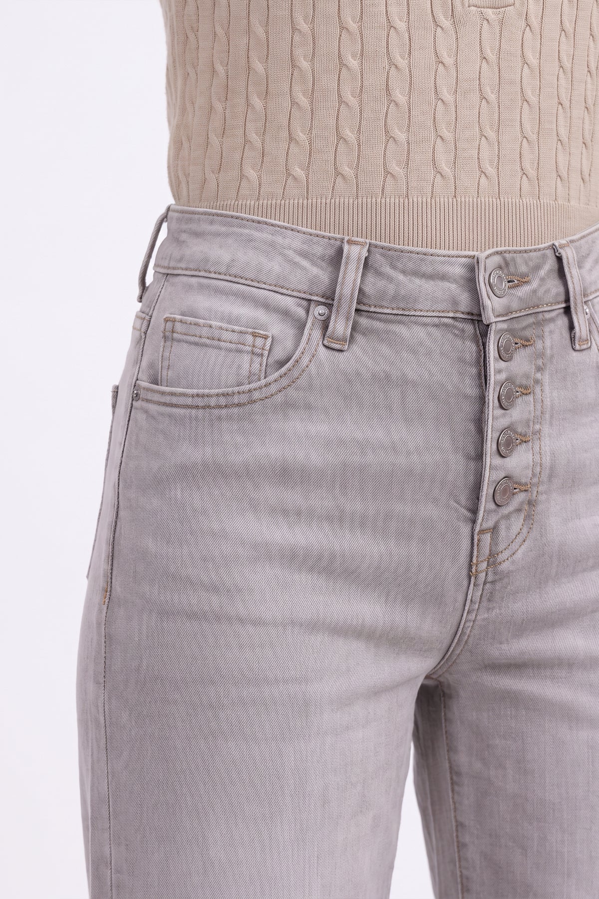 ONESO Comfortable High Rise Wide Leg Jeans