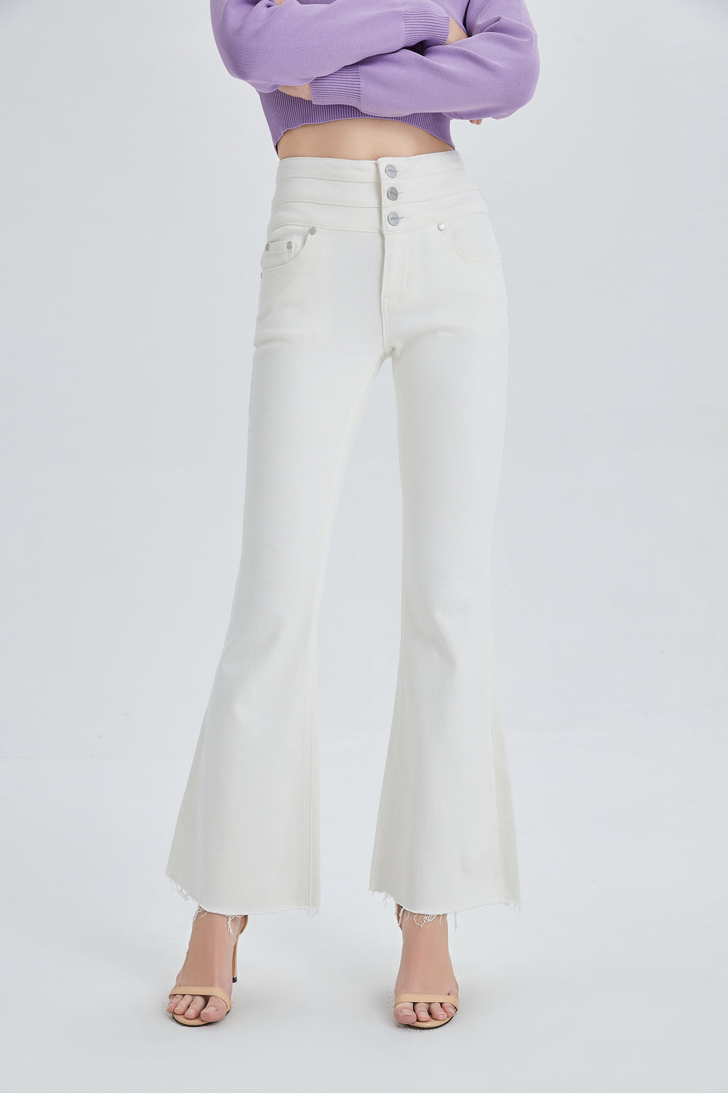 Chic High Rise Flare Jeans