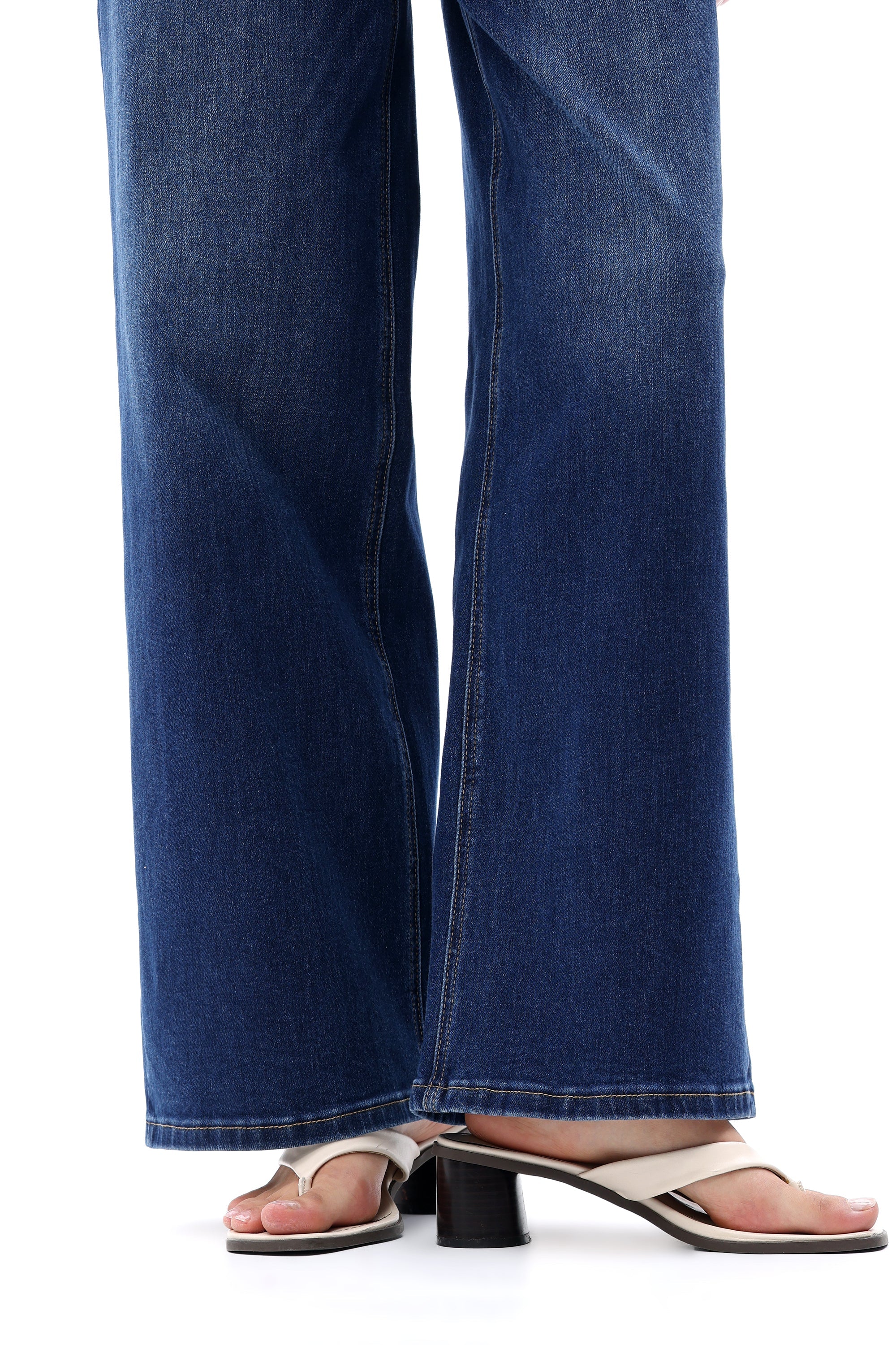 ONESO Effortless Coastal Mid Rise Wide Leg Jeans