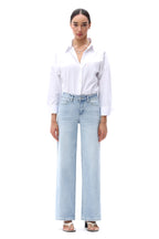ONESO Effortless Coastal Mid Rise Wide Leg Jeans
