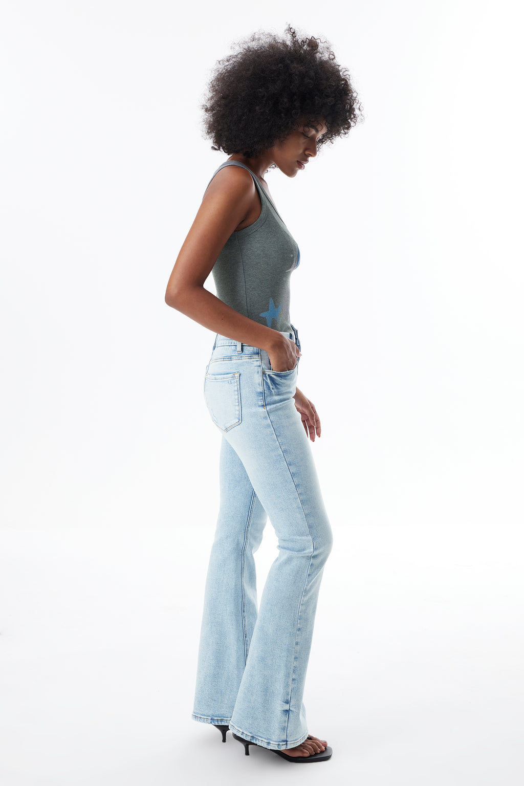 ONESO Vintage High Rise Bootcut Jeans