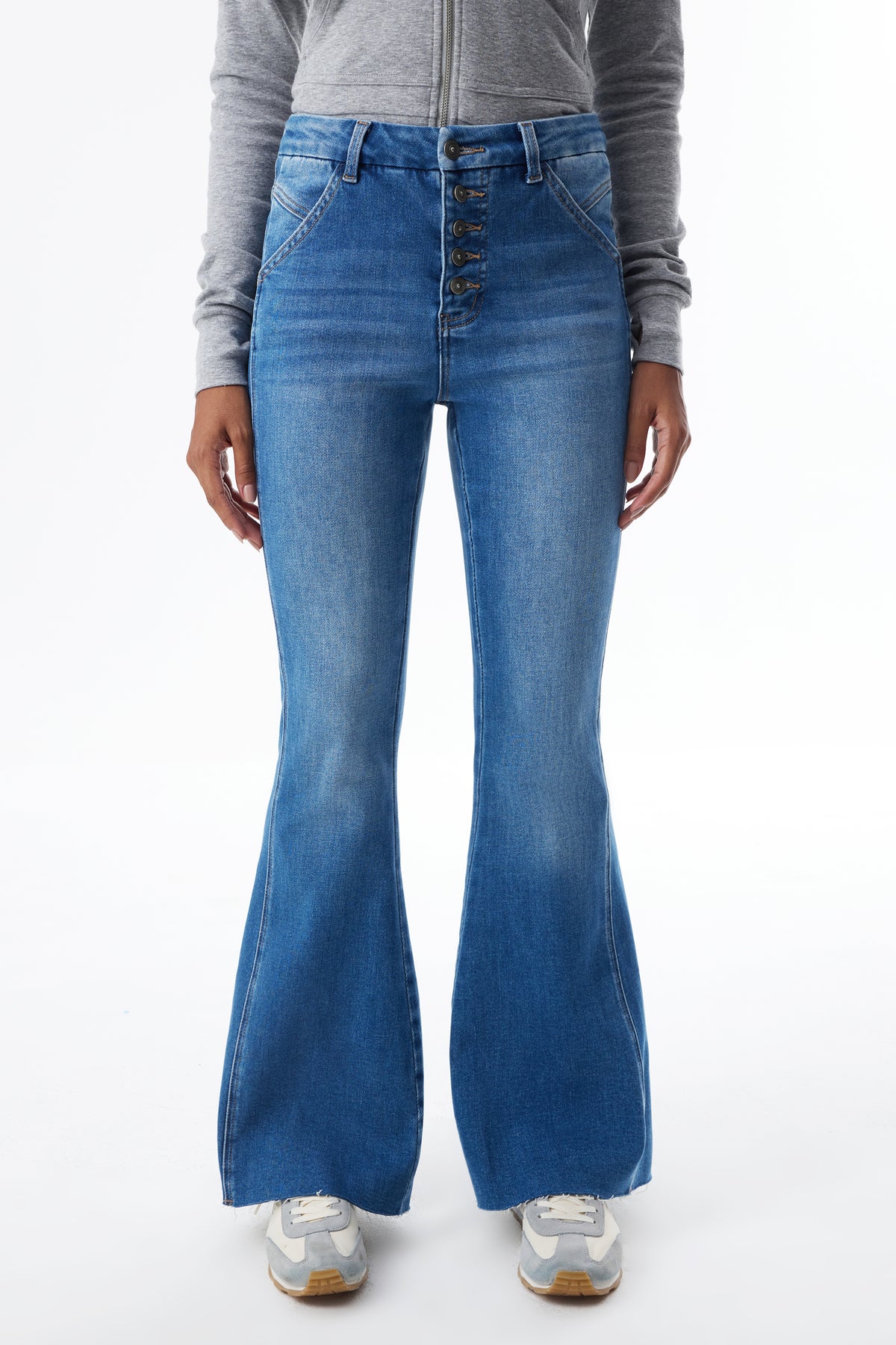 ONESO Sleek High Rise Flare Jeans