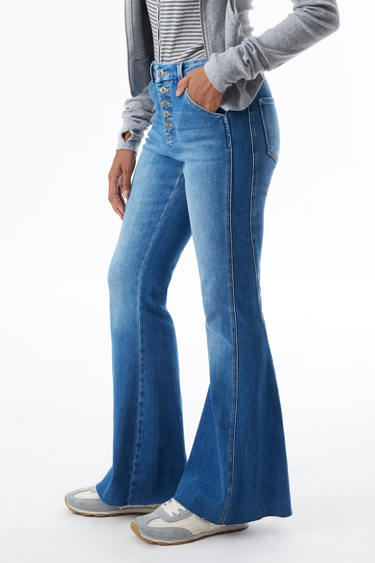 ONESO Sleek High Rise Flare Jeans