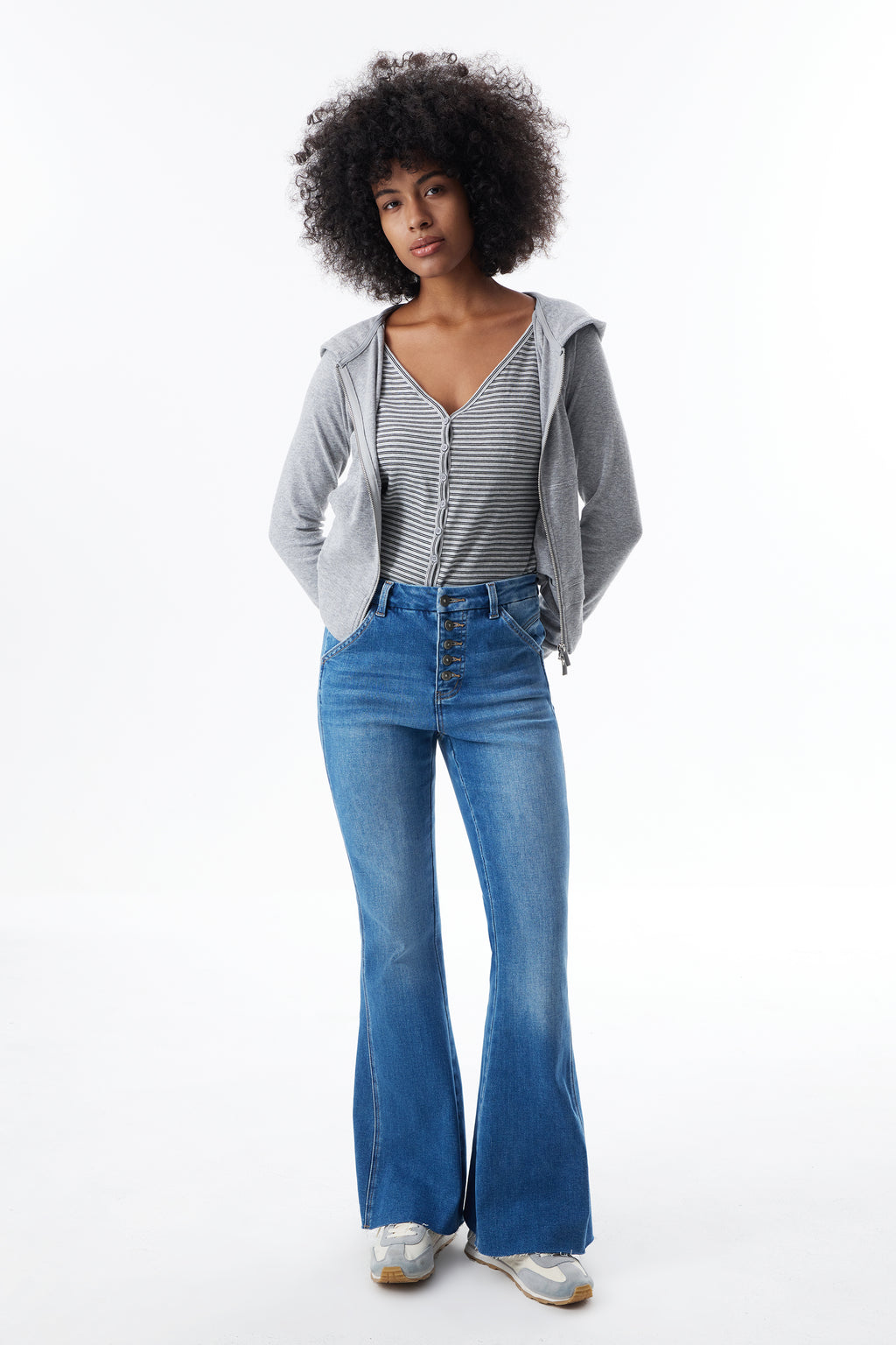 ONESO Sleek High Rise Flare Jeans