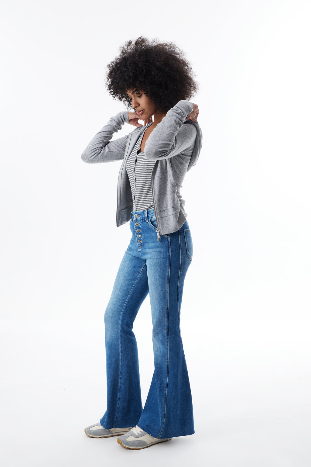 ONESO Sleek High Rise Flare Jeans
