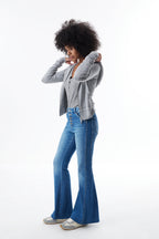 ONESO Sleek High Rise Flare Jeans