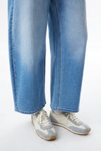 ONESO Super High Rise Patch Pocket Barrel Jeans