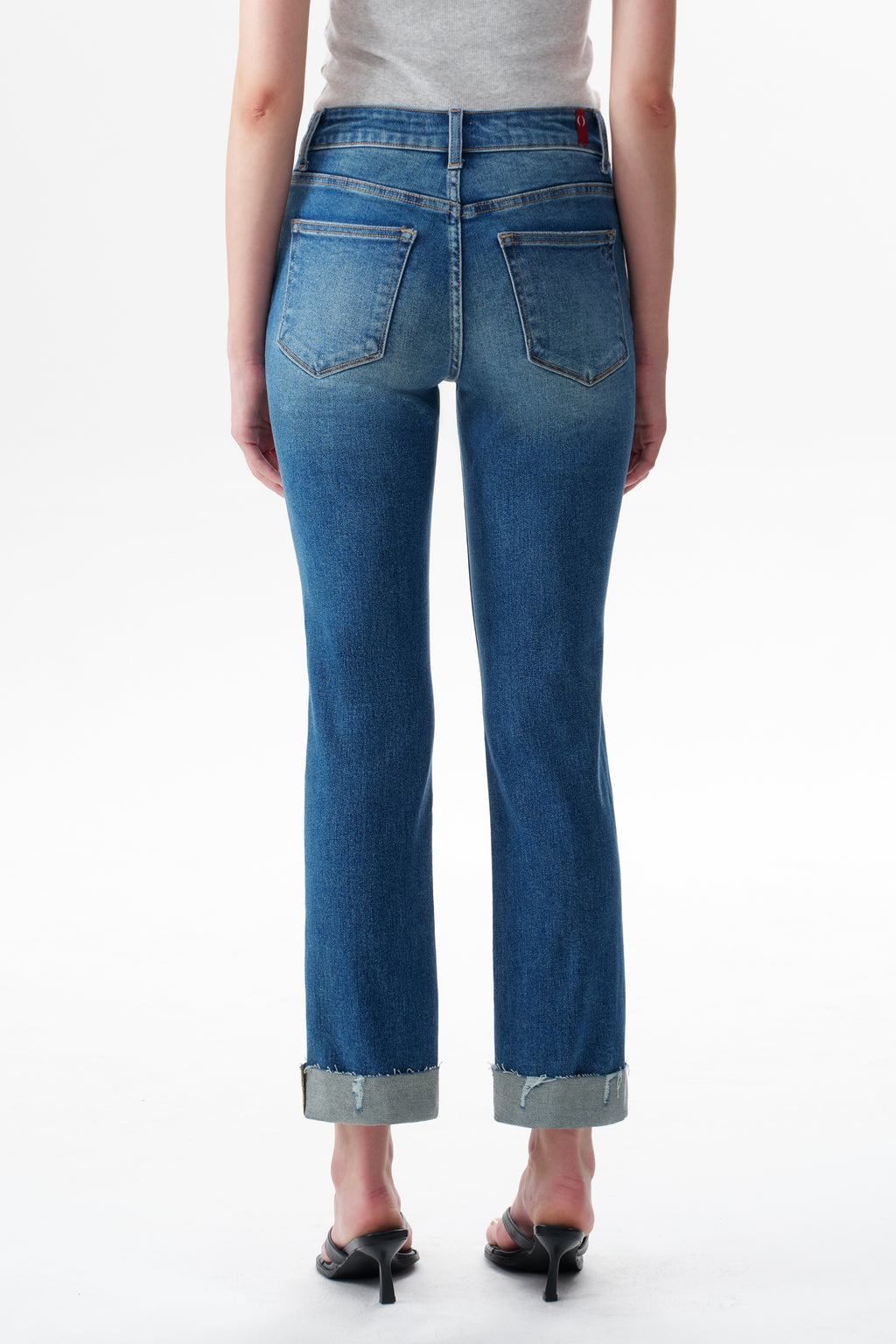 ONESO Effortless Mid Rise Straight Jeans