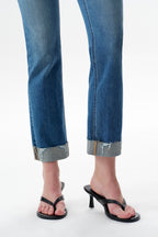 ONESO Effortless Mid Rise Straight Jeans