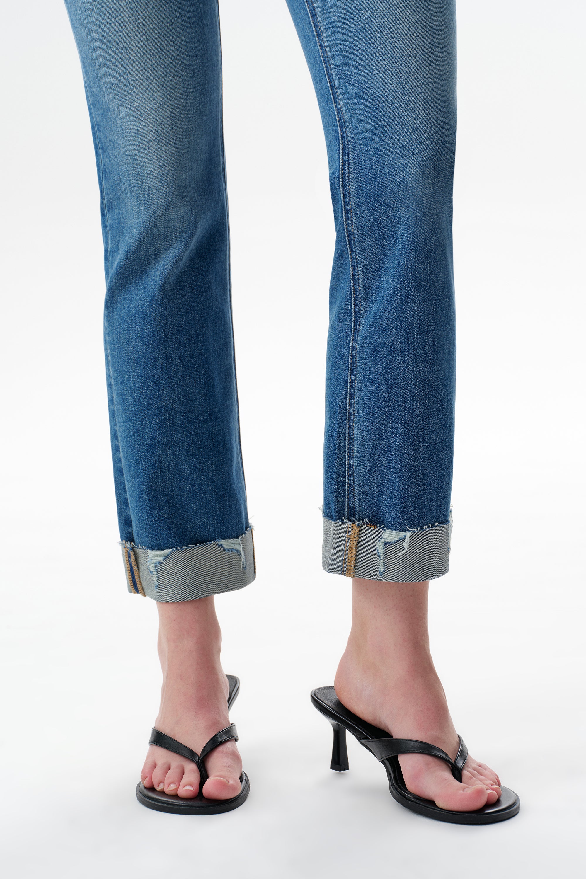 ONESO Effortless Mid Rise Straight Jeans