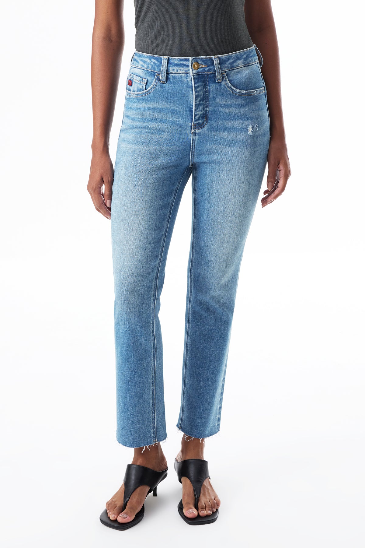 ONESO Chic High Rise Straight Jeans