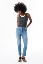 ONESO Chic High Rise Straight Jeans