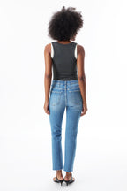 ONESO Chic High Rise Straight Jeans