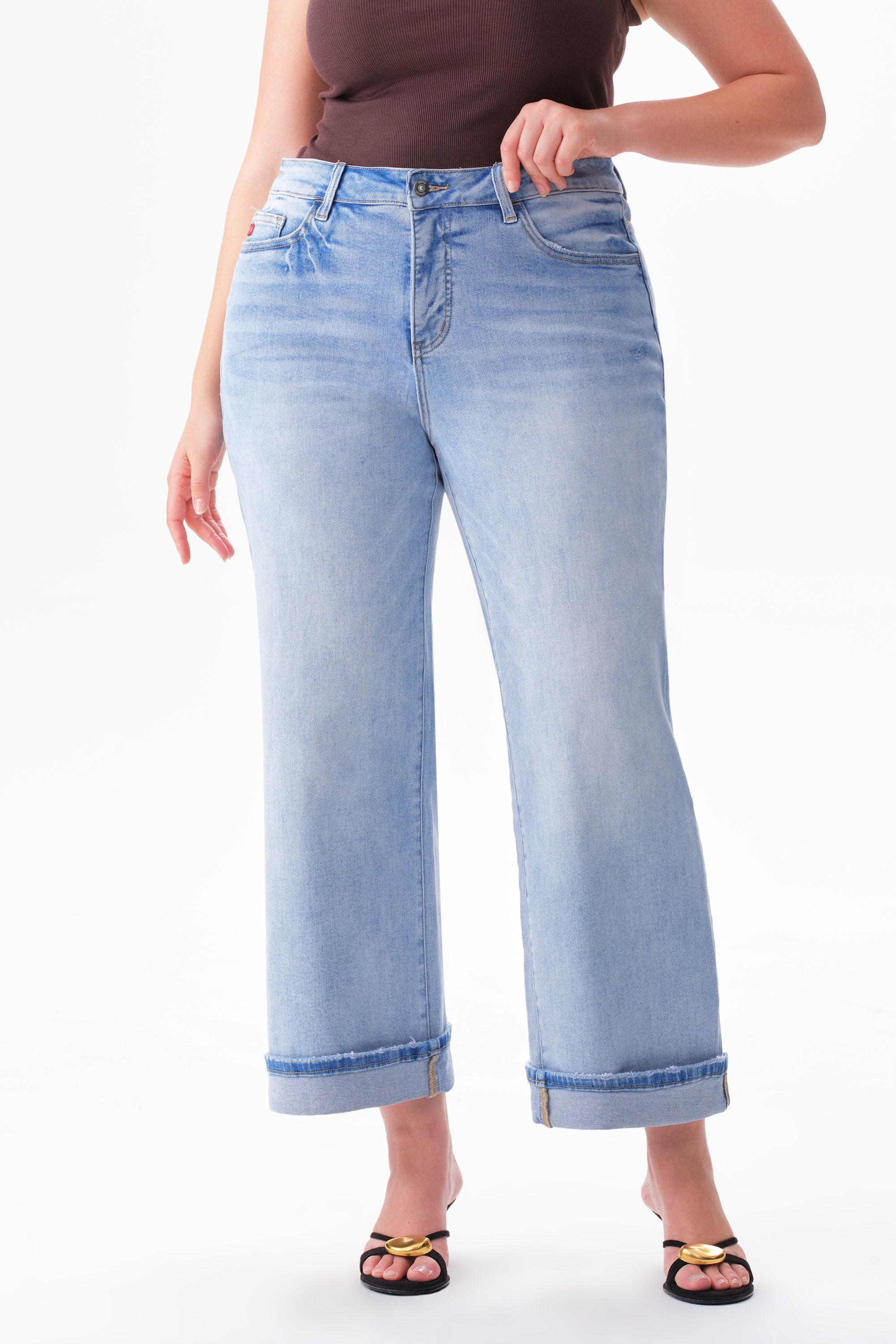 ONESO Effortless High Rise Wide Leg Jeans