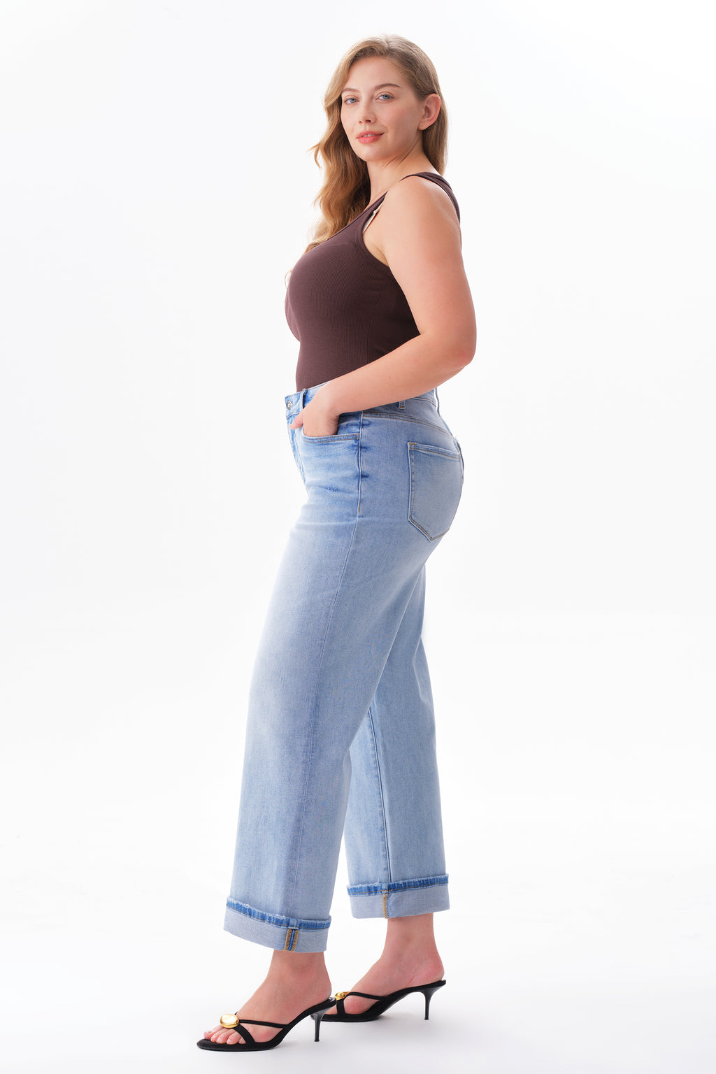 ONESO Effortless High Rise Wide Leg Jeans