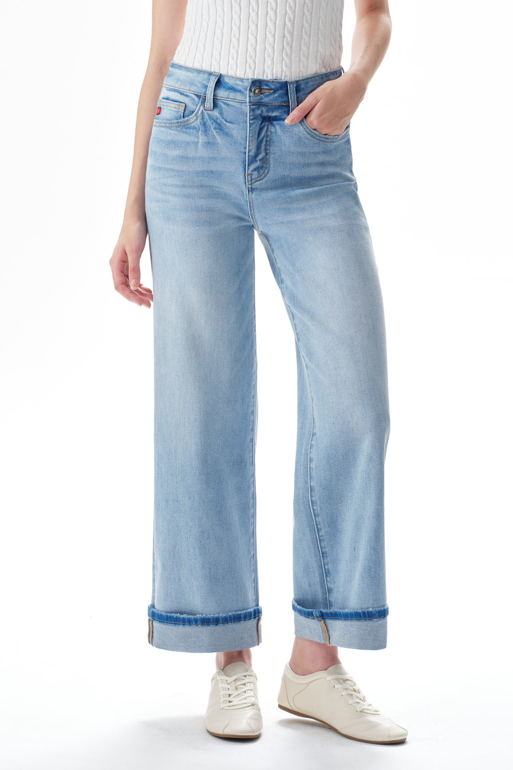 Effortless High Rise Wide Leg Jeans