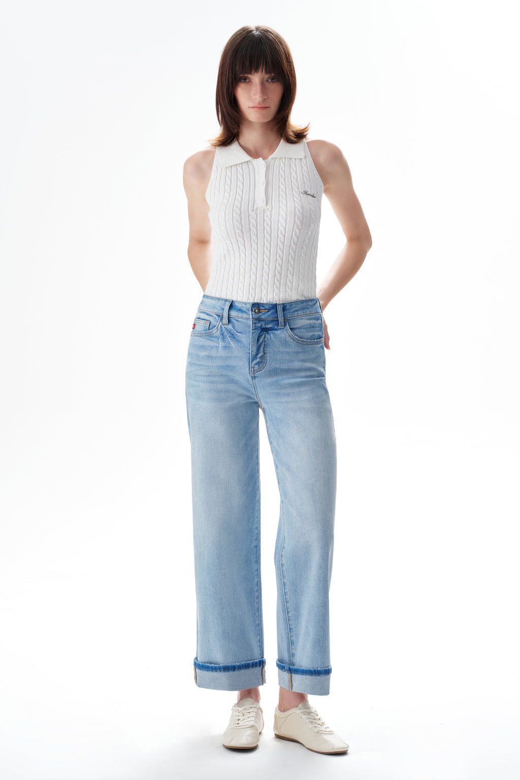 Effortless High Rise Wide Leg Jeans