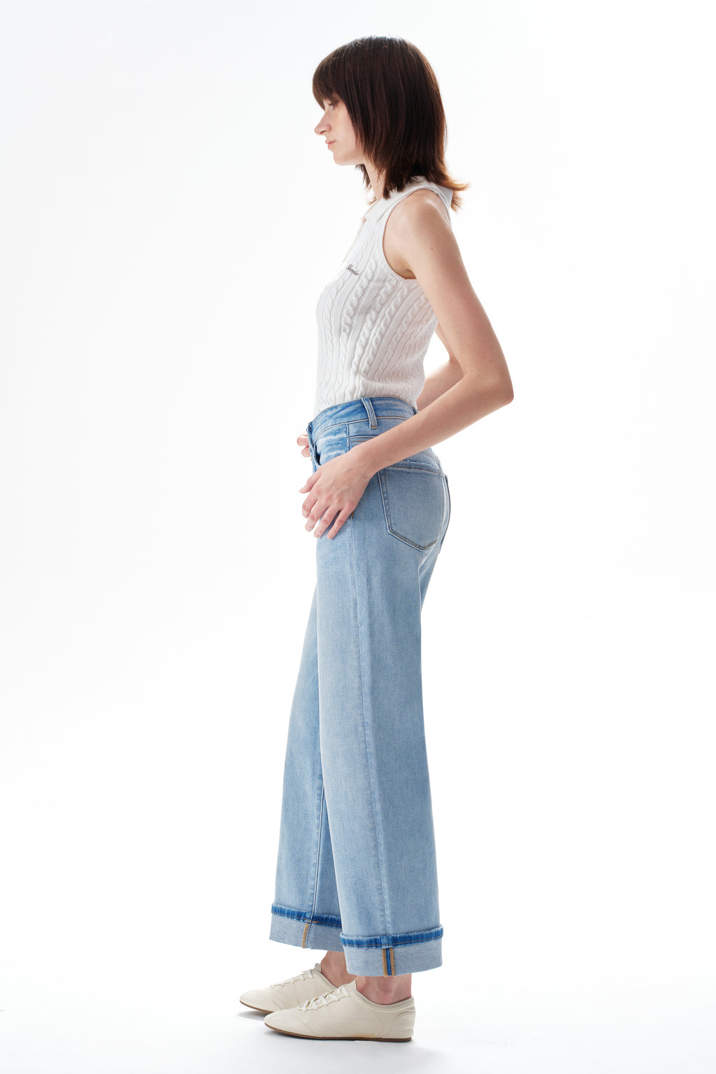 Effortless High Rise Wide Leg Jeans
