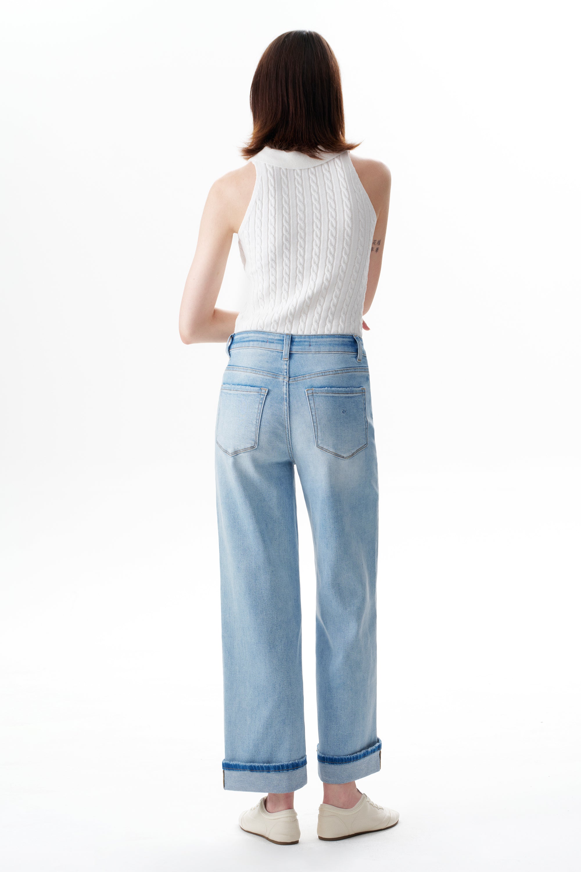 Effortless High Rise Wide Leg Jeans