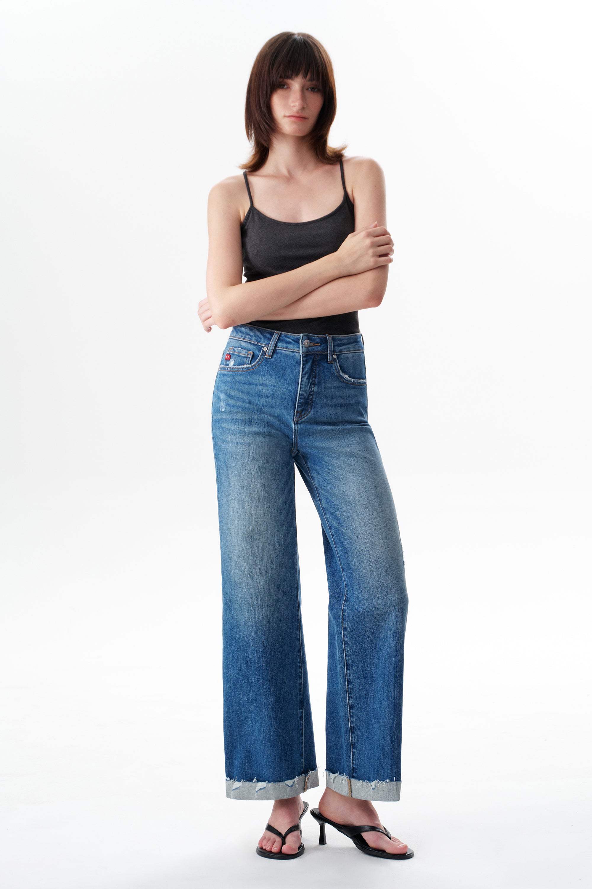 Vintage High Rise Wide Leg Jeans