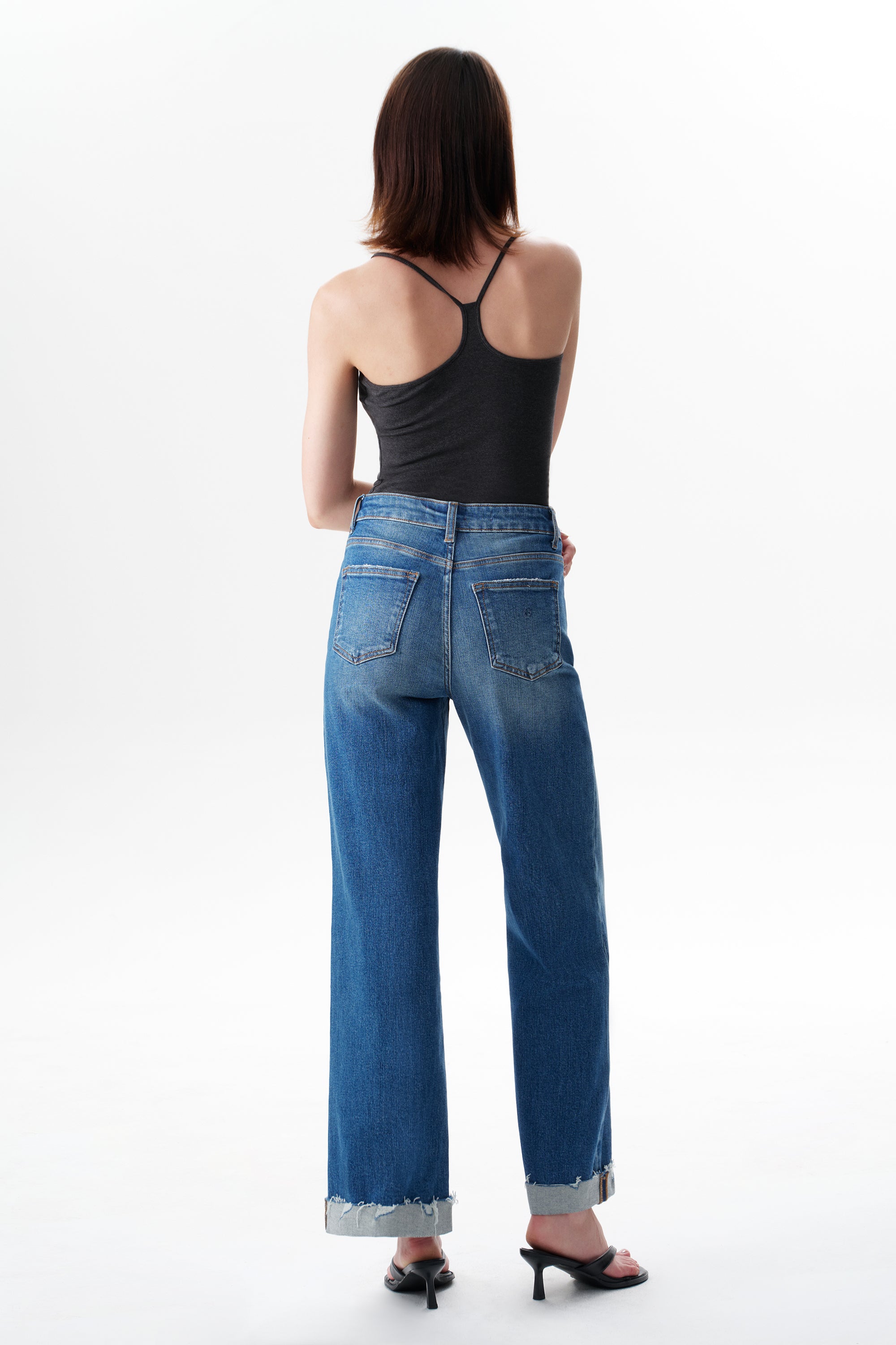 Vintage High Rise Wide Leg Jeans