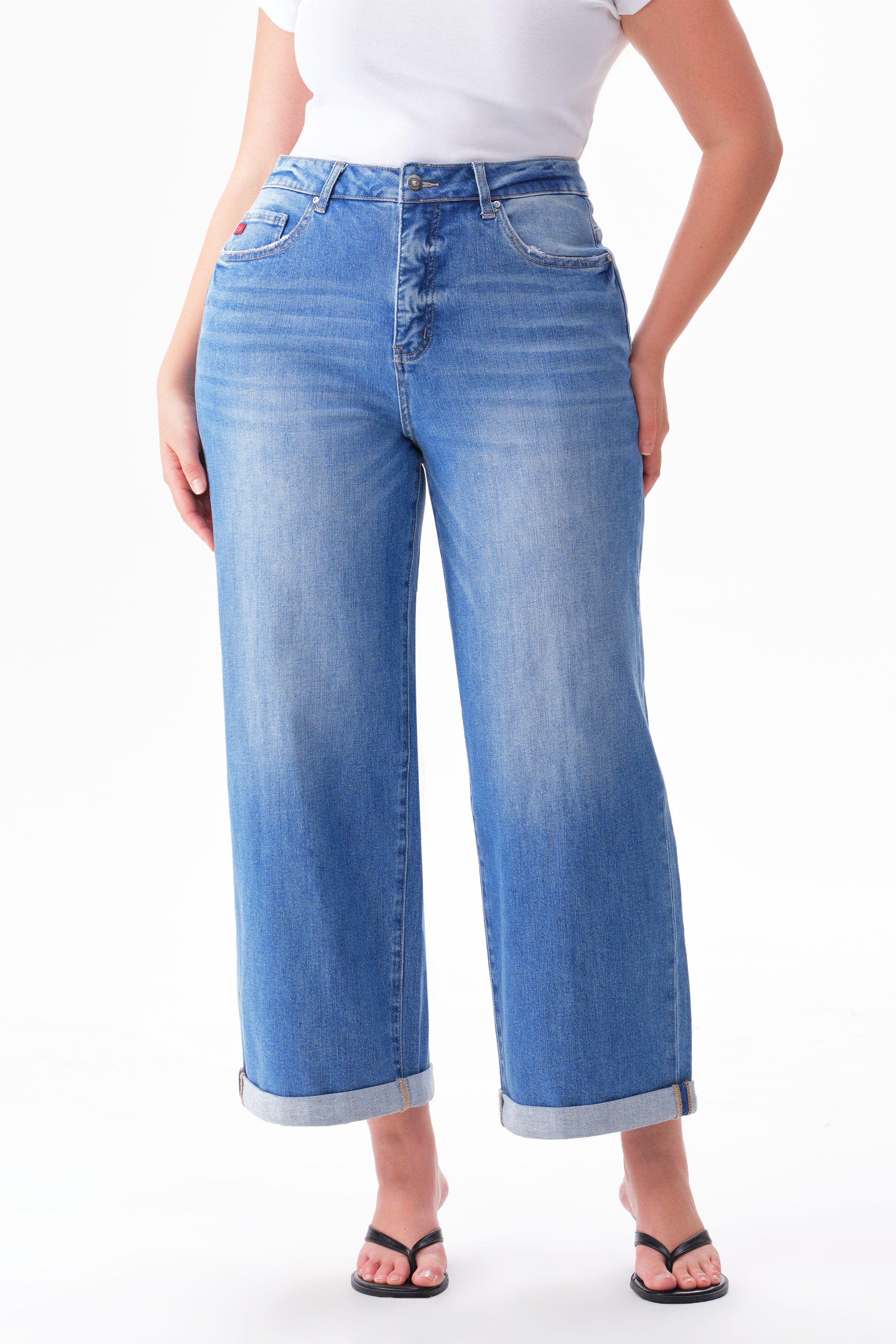 ONESO Timeless High Rise Wide Leg Jeans