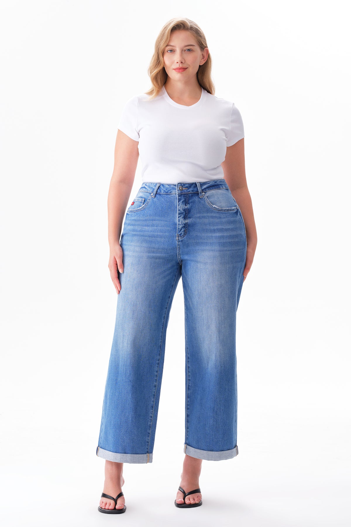 ONESO Timeless High Rise Wide Leg Jeans