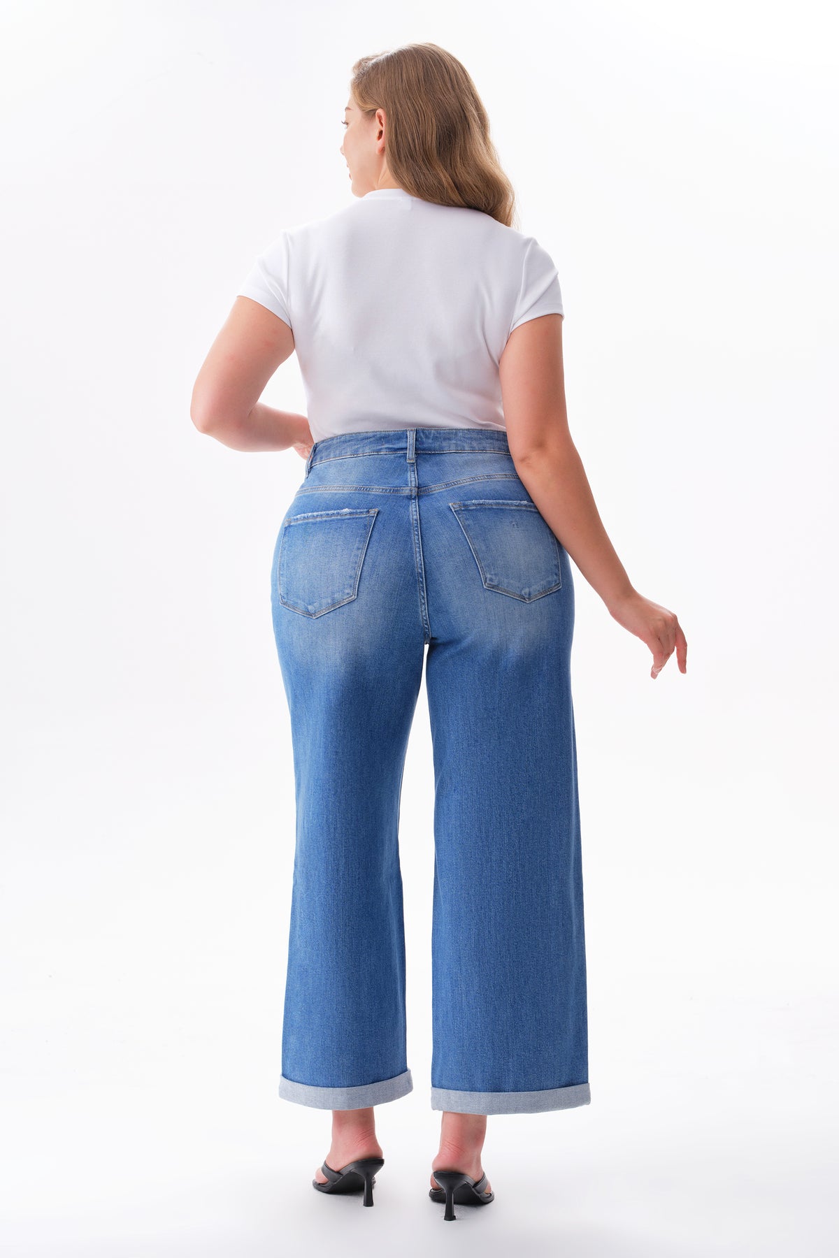 ONESO Timeless High Rise Wide Leg Jeans