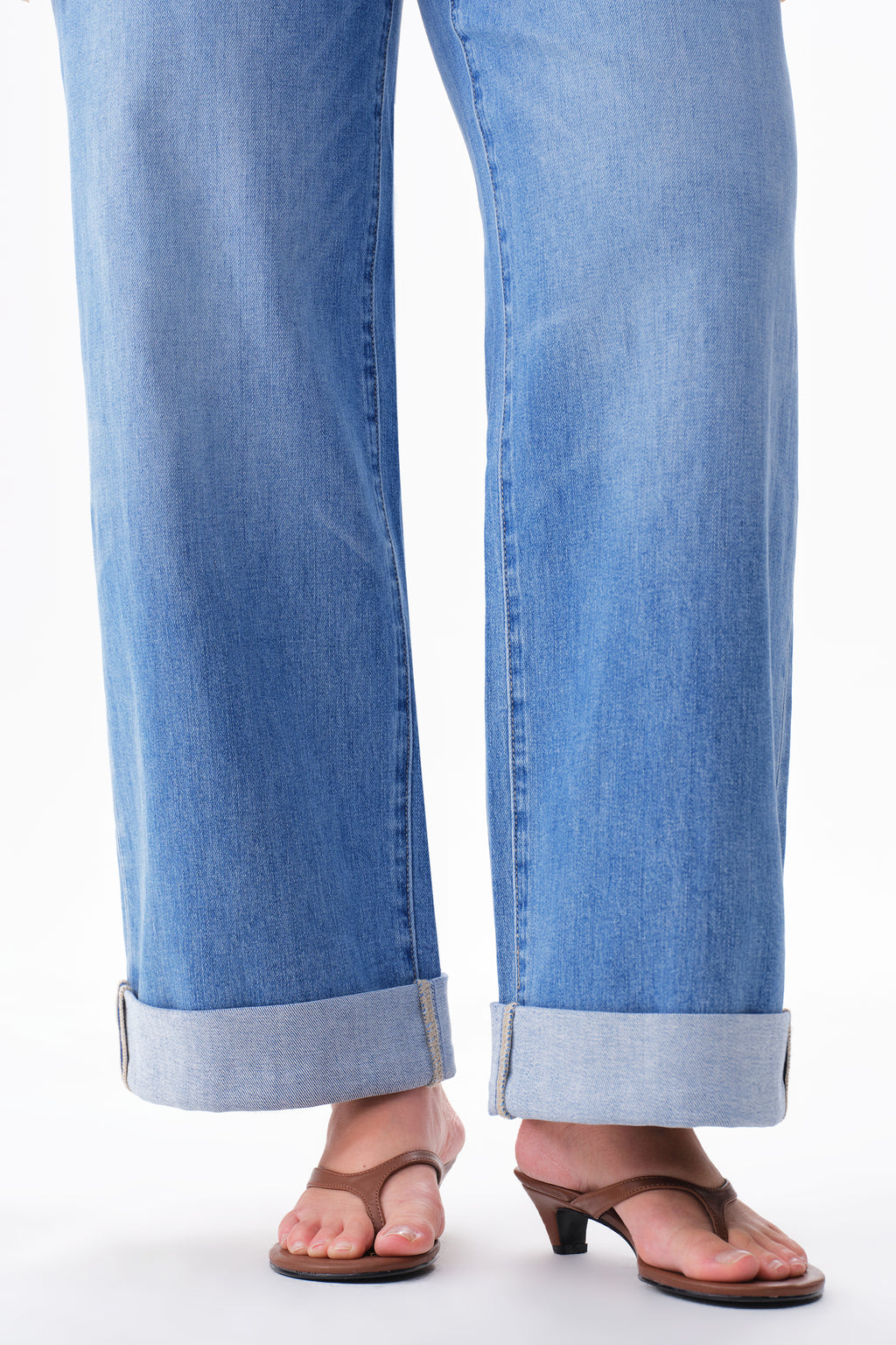 ONESO Modern Mid High Rise Wide Leg Jeans