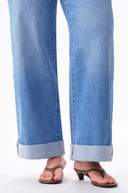 ONESO Modern Mid High Rise Wide Leg Jeans