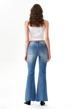 ONESO High Rise Flare Denim Jeans