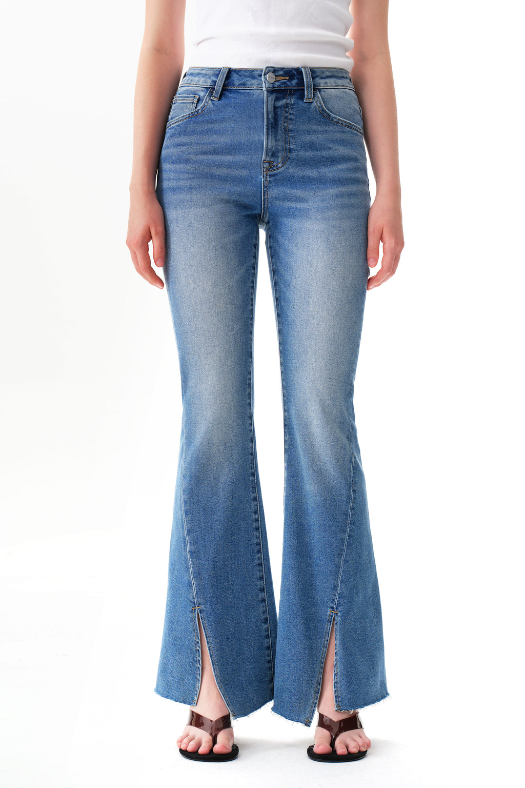 ONESO High Rise Flare Denim Jeans