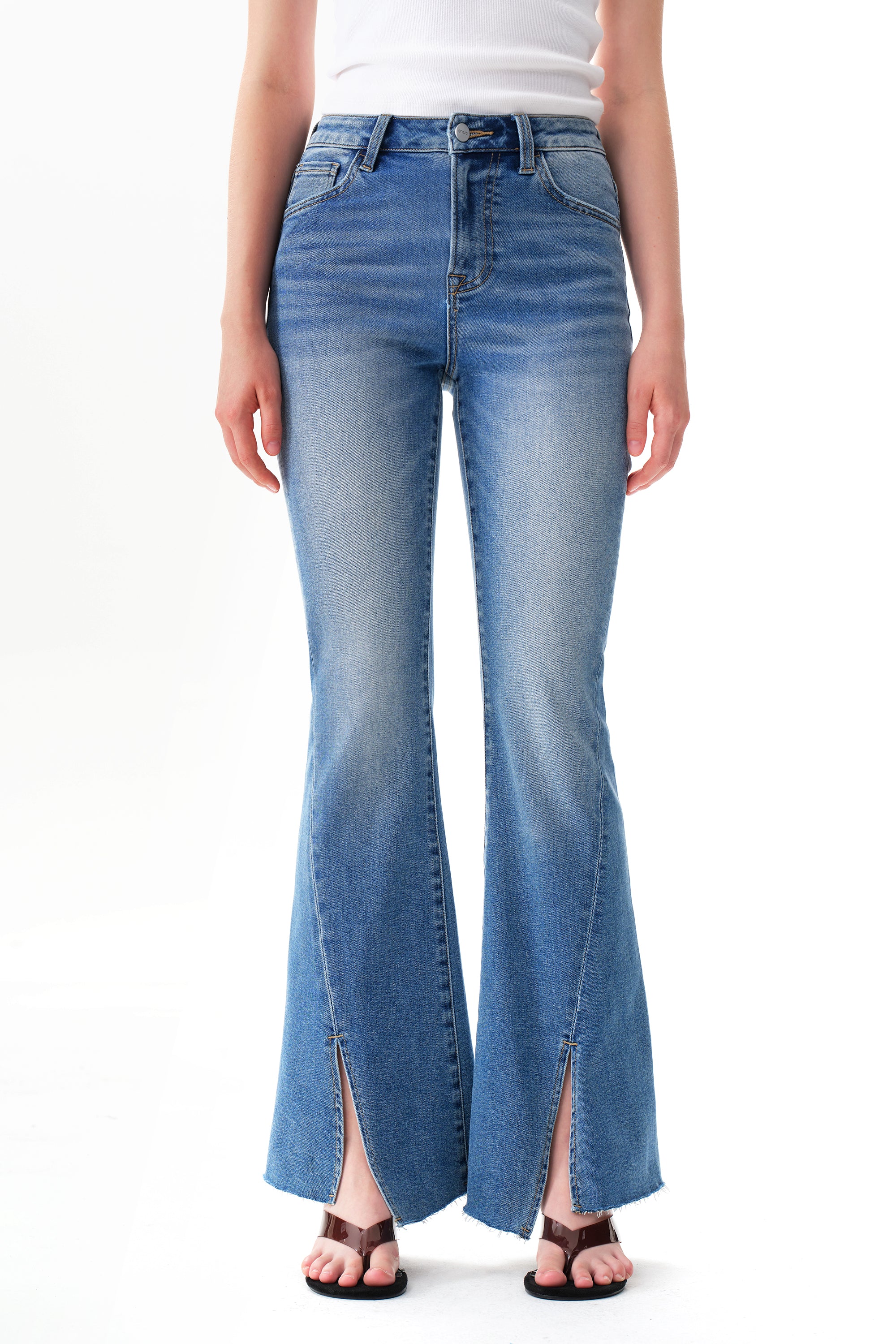 ONESO High Rise Flare Denim Jeans